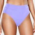 thumbnail image 2 of Women Casual High Waisted Swim Trunks Nylon Spandex Split Solid Color Quick Drying Beach Water Activities Wear, 2 of 6