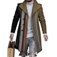 thumbnail image 1 of Innerwin Manteaux à Manches Longues pour Hommes, Veste Décontractée à Col à Revers pour les Vacances, Kaki TG, 1 of 2