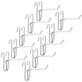 thumbnail image 1 of MasteelfCA 10 Pcs Grid Pegboard Hooks Slatwall Iron Hooks Universal Slat Board Hooks, 1 of 7