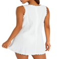 thumbnail image 5 of Robe Débardeur Sans Manches pour Femmes, Dos Nu, Festonnée, Robes d'Été, Fermeture Éclair au Dos, Robe de Plage, 5 of 5
