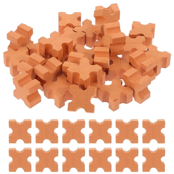AMERTEER 50 Pcs Petites Briques Simulées Construction Mini Tuiles Jouet Maison Blocs de Construction