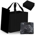 thumbnail image 3 of 3 Pack Reusable Grocery Bags, Foldable Shopping Cart Bags, Washable Large Storage Reusable Bags, Grocery Tote Bag with Reinforced Handles & Thick Plastic Support Bottom, 3 of 9