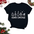 thumbnail image 1 of Amzcrzy Hauts d'Été pour Femmes Hauts de Noël Imprimés Col Rond Manches Courtes T-Shirt Haut Manches Courtes Col Rond T-Shirts pour Femmes Hauts Manches Courtes pour Femme, 1 of 4