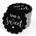 thumbnail image 4 of Inkdotpot Real Silver Foil Love Is Sweet Wedding Tags Favor Hang Paper Tags 100 Piece, 4 of 6