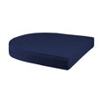 thumbnail image 3 of Jeco Chaise en Osier Osier / Rotin Blanche avec Coussin Bleu (Ensemble de 2), 3 of 9