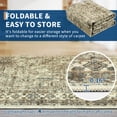 thumbnail image 3 of HOMERRY Washable 5' x 7' Modern Area Rug for Living Room Vintage Floral Print Indoor Washable Neutral Carpet, Brown, 3 of 5