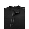 thumbnail image 5 of RXIRUCGD Blouse à Manches Longues Col Rond pour Hommes, Noir, Taille : S, 5 of 5