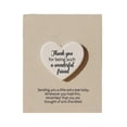 thumbnail image 1 of Heart Shaped Acrylic Scripture Souvenir, Friend Always Love Each Other Inspirational Gift, Friendship Keepsake with Greeting Card, White Decorative Heart Ornament for Home Or Office, 1 of 6