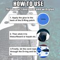 thumbnail image 3 of Unique Bargains 6pcs 6cm Bleu D Anneau Patch PVC en Acier Inoxydable Forme Ronde D Anneaux pour Kayak de Bateau Gonflable, 3 of 7