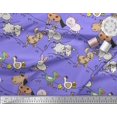 thumbnail image 3 of Soimoi Cotton Voile Fabric Bird & Animals Cartoon Decor Fabric Printed Yard 56 Inch Wide, 3 of 3