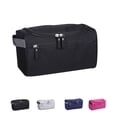 thumbnail image 2 of Men Toiletry Storage Bag Organizer Waterproof Large Capacity Male Cosmetic Case Travel Tote, Navy Blue, 2 of 9