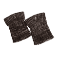 thumbnail image 2 of Brown Socks Winter Warm Boot Cuffs Crochet Knitted Boot Cuffs Short Leg Boot Topper Socks Short Ankle with Slouch Button Design for Women Girls, 2 of 5