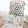 thumbnail image 4 of High Back Chair Cushion, Indoor Outdoor All-Weather Rainproof Rocking Chair Pad with Straps, Foldable Design, Linen, 4 of 8