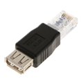 thumbnail image 2 of Milaget Mini Adaptateur USB 2.0 Femelle vers Connecteur Convertisseur LAN AF Réseau Ethernet, 2 of 5