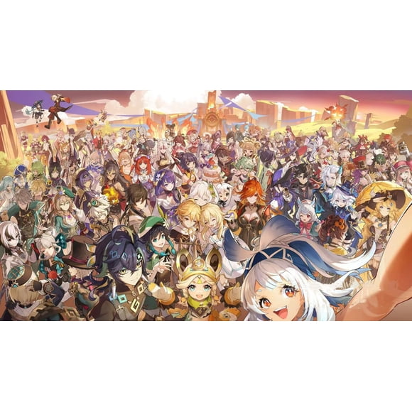 Jigsaw Puzzle Genshin Impact anniversary 1000 Pieces for Adults Toy Game Gift