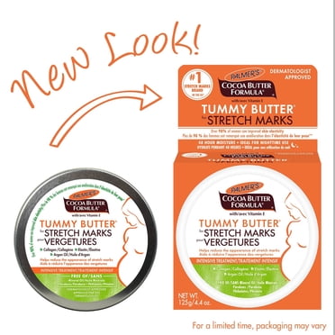 Palmer's® Cocoa Butter Formula® Tummy Butter Balm for Stretch Marks and Pregnancy Skin Care. Dermatologist Approved and Suitable for Sensitive Skin. Intensive Treatment, 125g