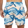 thumbnail image 4 of Kakii Men's Swim Trunks Hawaiian Bathing Mesh Lining Suit Swimsuits Beach Shorts with Pockets, 4 of 6
