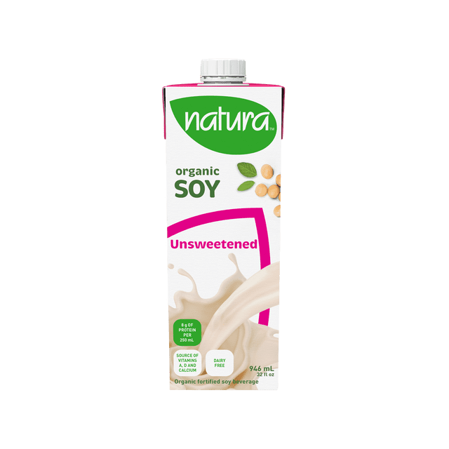 Natura Boisson de Soya Biologique Non-Sucrée 946ml tetra UHT