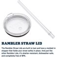 thumbnail image 4 of YETI Rambler Tasse en Paille 42 oz, Isolée sous Vide, Acier Inoxydable, Vert Auvent, 4 of 7