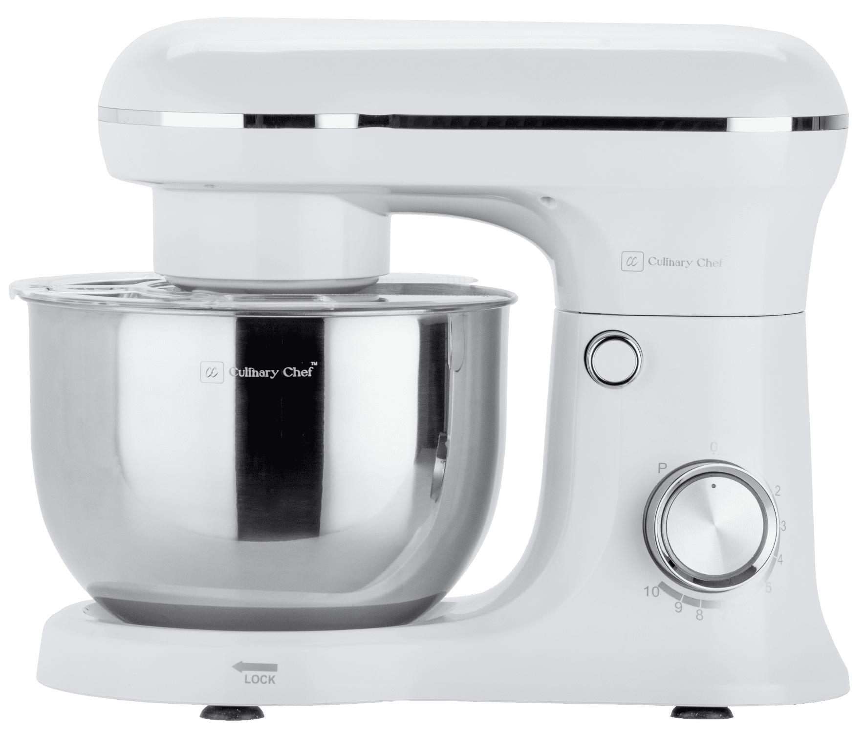 Culinary Chef 4.5 Liter 8 Speed Stand Mixer with Stainless Steel