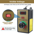 thumbnail image 3 of AC Motor Speed Controller - Adjustable 100V-120V & 15A Max, Electric Fan Variable Speed Regulator US Plug, 3 of 6