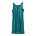 thumbnail image 1 of Wdfiry Womens Modal Nightgown Plus Size Sleeveless Tank Sleepwear Dress Solid Color Casual Ruched Long Nightdress Loungewear, 1 of 3