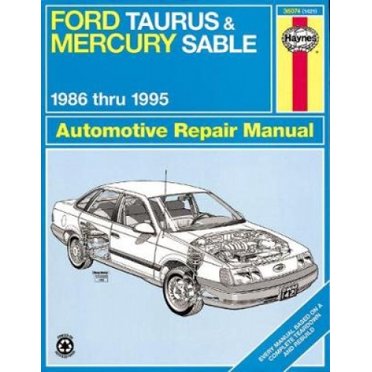Ford Taurus & Mercury Sable (86-95) Manuel de Réparation Automobile (Manuels de Réparation Automobile Haynes)