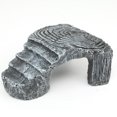 thumbnail image 3 of Tortoise Basking Reptile Platform Tank Aquatic Water Rock Resin Ornament Ladder Basking Island Climb, 3 of 6