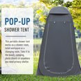 thumbnail image 4 of Outsunny Tente de Douche Pop-Up, Cabine d'Habillage Extérieure, Noir, 4 of 10