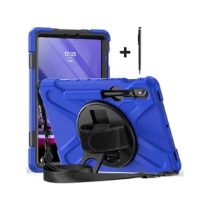 Case for Samsung Galaxy Tab S10 Lite 10.9 2025/S10 FE 10.9" 2025/S9 FE 10.9 Inch 2023/S9/S8/S7 11 Inch, Heavy Duty Shockproof Rugged Case with S Pen Holder, Hand Strap, Shoulder Strap, Kickstand