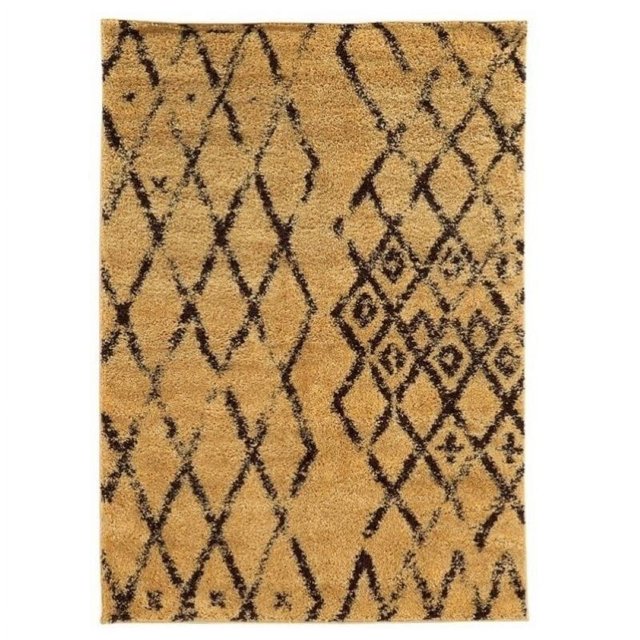 Hawthorne Collection Tapis Shag 5 Pieds x 7 Pieds en Camel