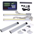thumbnail image 2 of DRO 2 Axis Digital Readout Display with 2pc Glass Linear Scale 5 Micron Accuracy for CNC Mill Lathe Machine (350+400), 2 of 4
