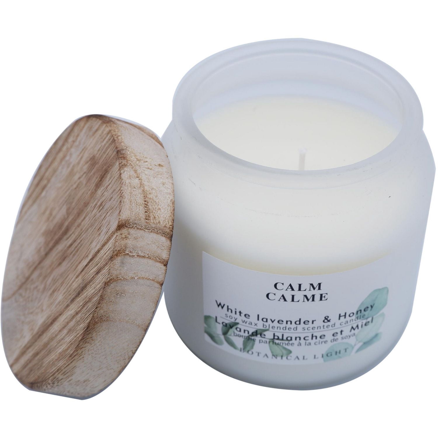 Botanical Light 16.4OZ Fresh cotton Soy Wax Blended Scented Candle,3 wick