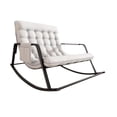 thumbnail image 4 of GROWTH TANK Double Rocking Chair with Backrest Reclining Chair for Living Room Apartment Gray, 4 of 9
