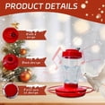 thumbnail image 2 of Kieccall Hummingbird Feeders for Outdoors - Package of 2 Red Plastic Feeders, Ant-Proof Hanging Design, Durable and Easy to Clean, for Garden and Patio, 2 of 5