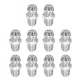 thumbnail image 1 of Unique Bargains Nickel-Plated Iron Straight Hydraulic Grease Fitting M6 x 1mm Thread 50 Pack, 1 of 5
