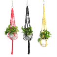 thumbnail image 4 of Suspensions de Plantes Pot de Fleurs Coloré Filet Tissé à la Main Support Suspendu Décoration Maison, 4 of 10