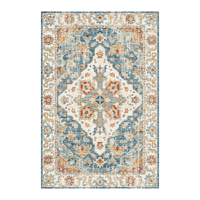 Area Rug, Boho Chic Floral Medallion Trellis Distressed Non-Shedding Stain Resistant Living Room Bedroom Accent Rug, 2 x 3 Feet