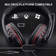 thumbnail image 4 of Gaming headset, 3.5mm wired headset stereo headset with microphone volume control, suitable for PS4 PS5 PC tablets, laptops, smartphones, Xbox One, 4 of 7