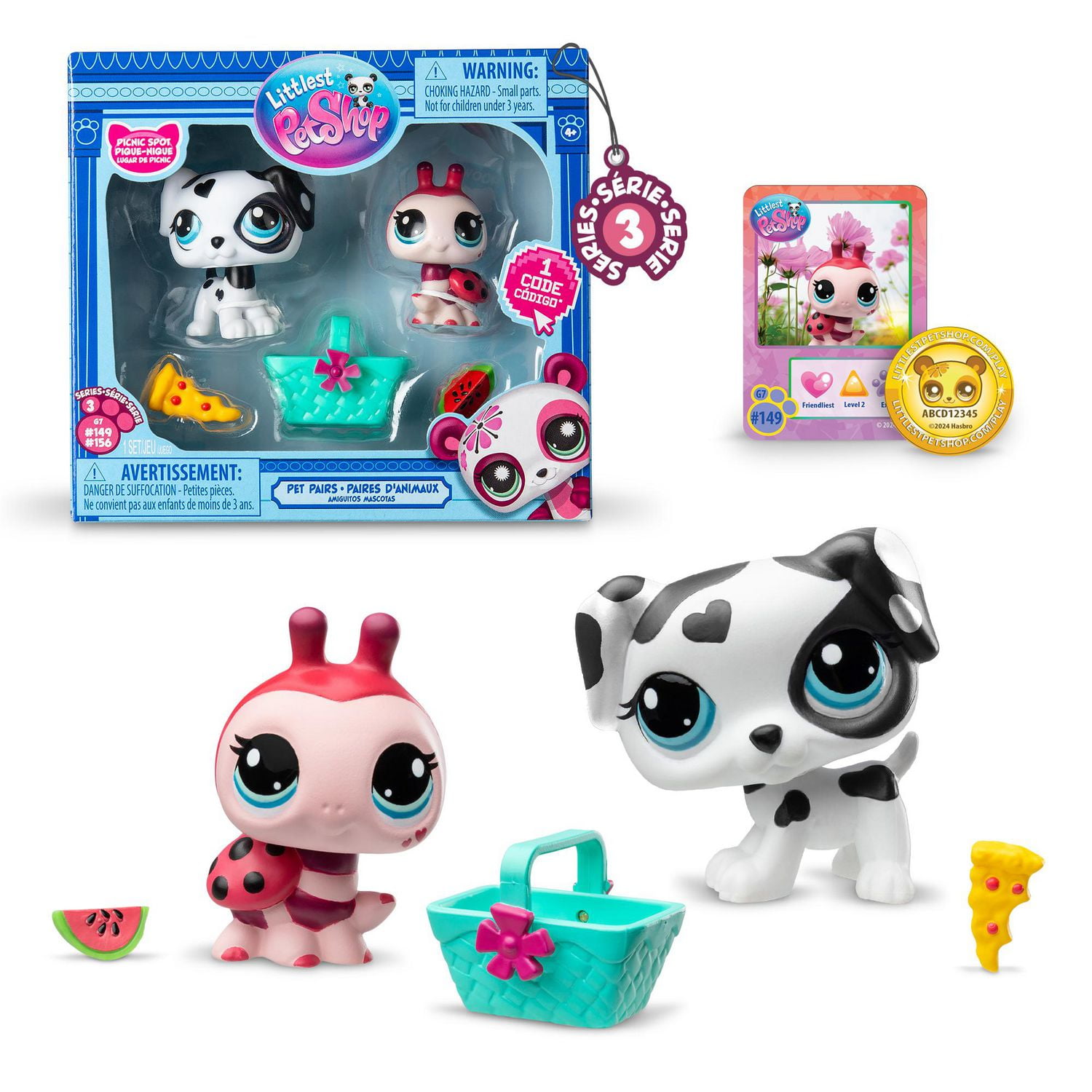Littlest Pet Shop Pet Pairs 2-Pack Series 3 - Picnic Spot