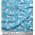 thumbnail image 1 of Soimoi Poly Georgette Fabric Dot,Star & Unicorn Animal Decor Fabric Printed Yard 52 Inch Wide, 1 of 3