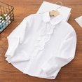 thumbnail image 3 of Girls' Long Sleeve Shirt Girls School Uniformss Shirts, 3 of 3