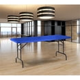 thumbnail image 2 of Pemberly Row Table Pliante Robuste en Plastique Réglable en Hauteur 30x72 Pouces Bleu, 2 of 7