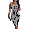 thumbnail image 2 of GDREDA Robe Débardeur Florale Sans Manches Basique Midi Boîte de Nuit Robe de Soirée Mini Robe Sans Manches pour Femmes, 2 of 6