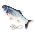 thumbnail image 3 of Yinanstore Electric Simulation Toys Simulation ShapeInteractive Pets Chew Bite Supplies for Cat/Kitty/Kitten/ , Grass Carp, 3 of 8