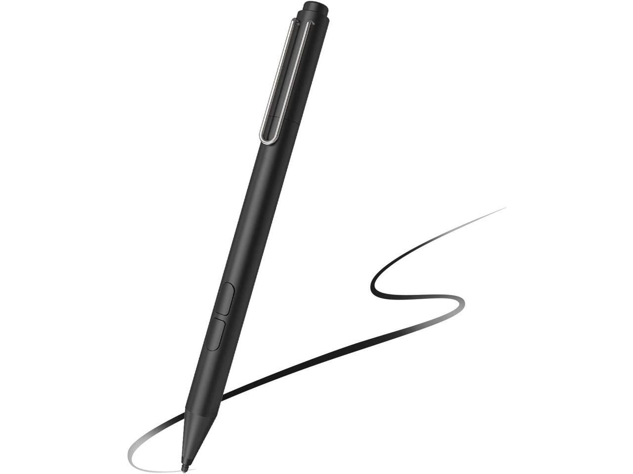 Stylus Pen for Microsoft Surface, Palm Rejection, 1024 Levels Pressure, Flex & Soft HB Nib, Compatible with Surface Pro/Book/Laptop/Go, Including 2 Spare Nibs & AAAA Battery