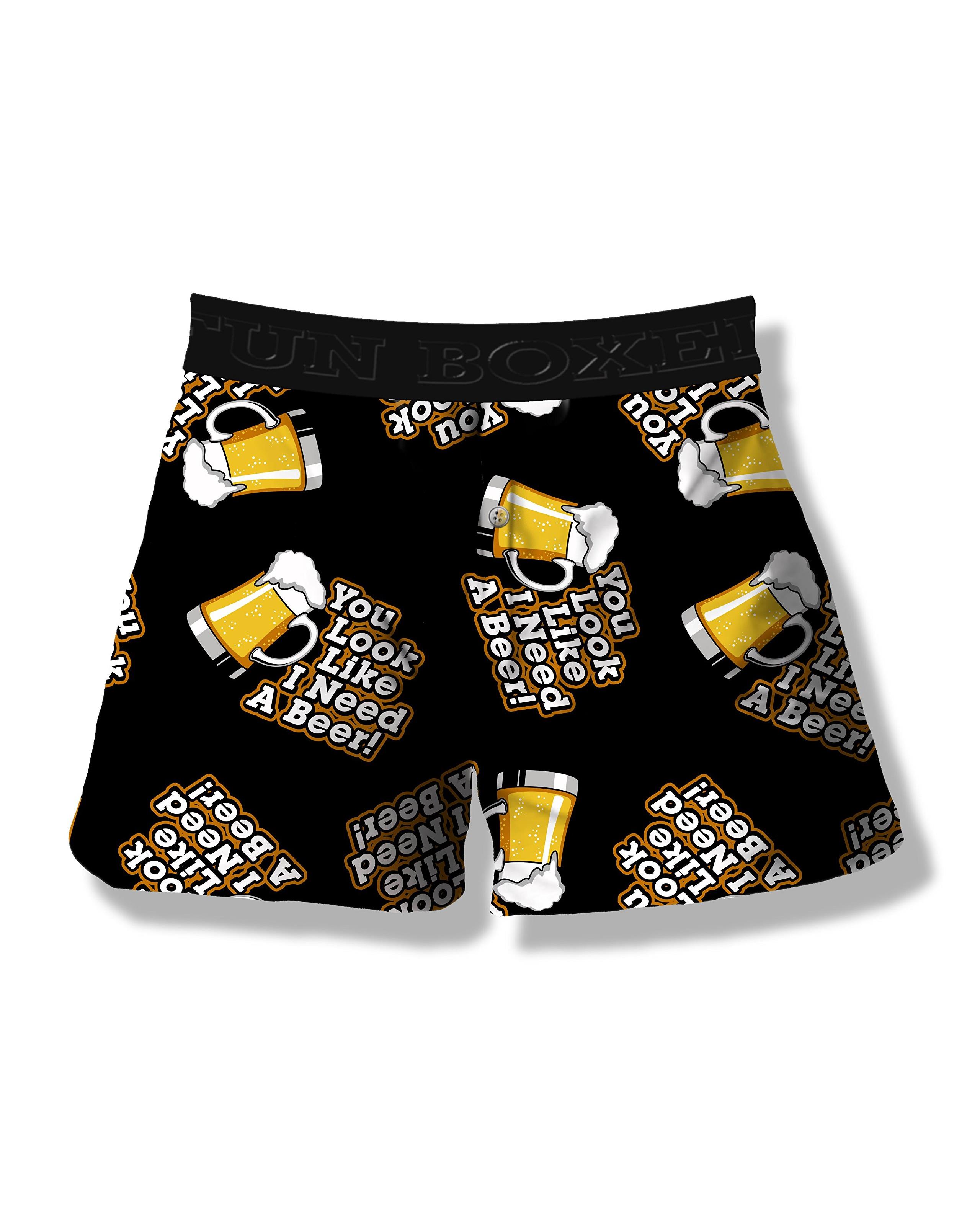 Men's' Underwear Fun Print Briefs Adult Boxer Shorts