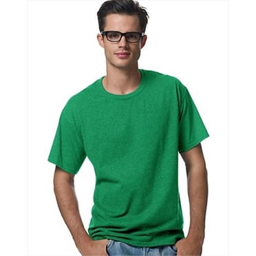 Hanes 5170 Comfortblend Ecosmart Crewneck Mens T-Shirt Size Large, Kelly Green.