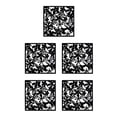 thumbnail image 3 of ZheElen 4piece Lightweight Hanging Divider Screens For Versatile Space Foldable Black Butterflies 5Set, 3 of 6
