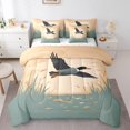 thumbnail image 1 of YST Ensemble de Douillette 7 Pcs Canard Colvert, Literie à Thème Canard pour Enfants, Grand Lit, 1 of 4